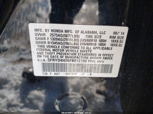 2015 ACURA MDX 5FRYD4H26FB012196 Photo 8