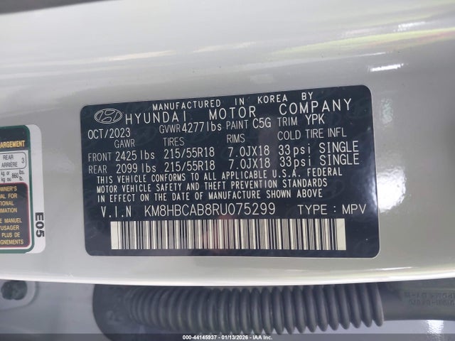 2024 HYUNDAI KONA KM8HBCAB8RU075299 Photo 8