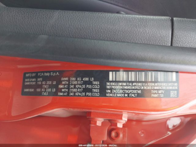 2016 JEEP RENEGADE ZACCJBCT9GPD58746 Photo 8