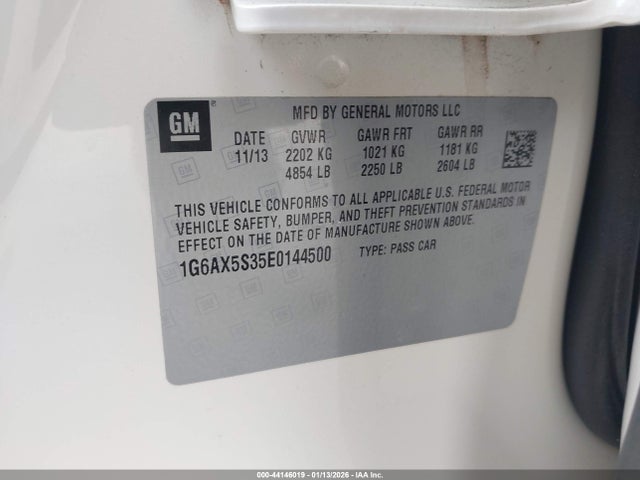 2014 CADILLAC CTS 1G6AX5S35E0144500 Photo 8