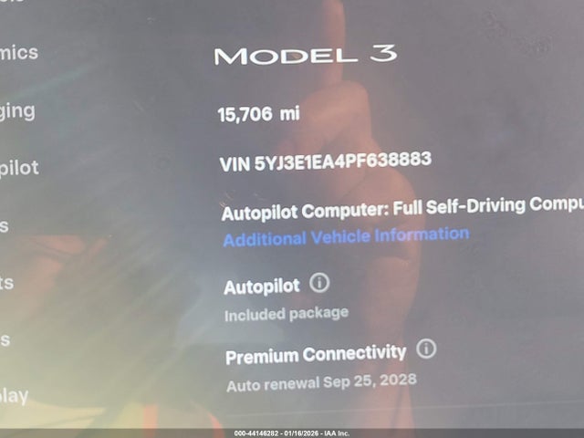 Tesla Model 3 Rear-wheel Drive 2023 5YJ3E1EA4PF638883 Image 15