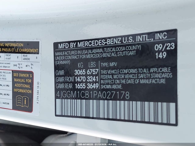 2023 MERCEDES-BENZ EQE 350 SUV 4JGGM1CB1PA027178 Photo 8