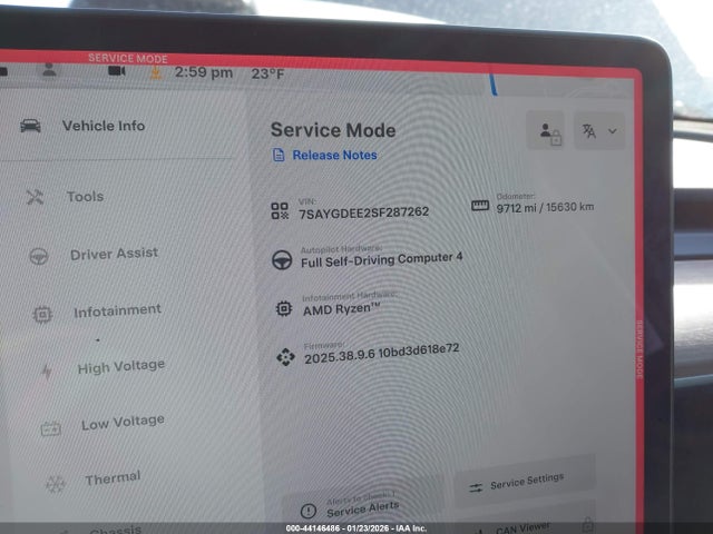 2025 TESLA MODEL Y 7SAYGDEE2SF287262 Photo 6