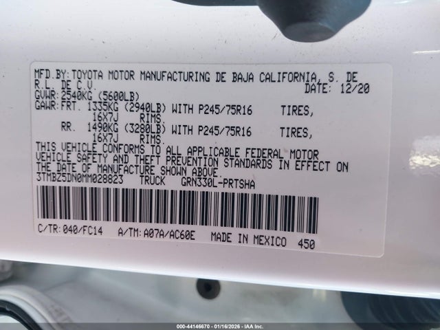 Toyota Tacoma 2021 3TMBZ5DN0MM028823 Image 22