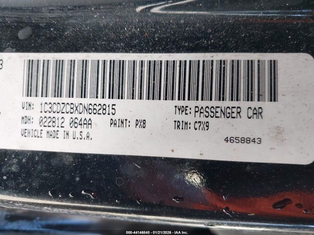 Продажа на аукционе авто 2013 Dodge Avenger Sxt, vin: 1C3CDZCBXDN662815, номер лота: 44146840