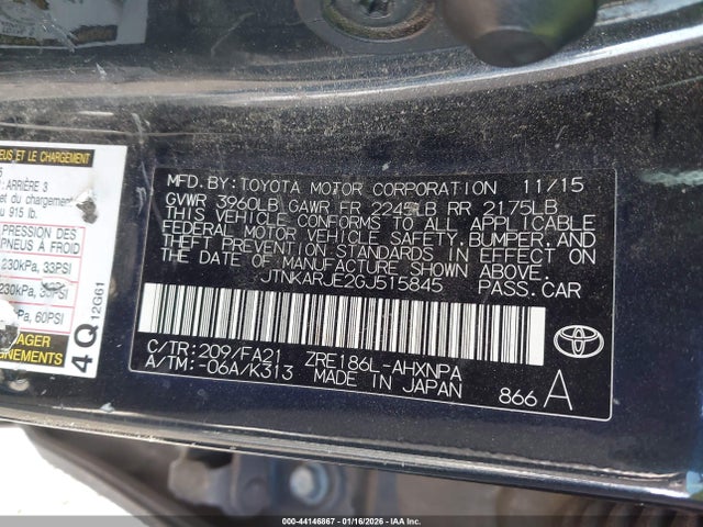 JTNKARJE2GJ515845 Scion IM