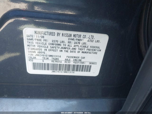 2009 INFINITI G37 JNKCV61E19M013114 Photo 8