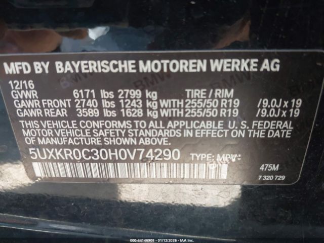 2017 BMW X5 5UXKR0C30H0V74290 Photo 8