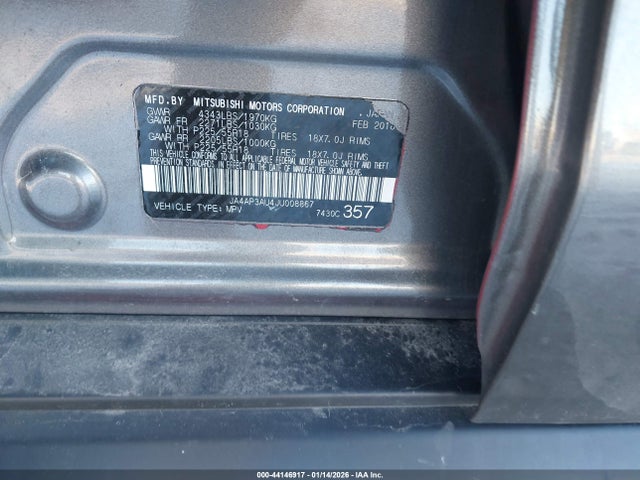 2018 MITSUBISHI OUTLANDER SPORT JA4AP3AU8JU011223 Photo 8