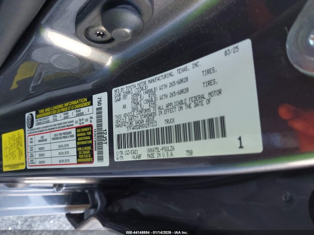 5TFWA5DB9SX297313 Toyota Tundra Limited