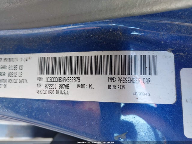 2015 CHRYSLER 200 1C3CCCABXFN562879 Photo 8