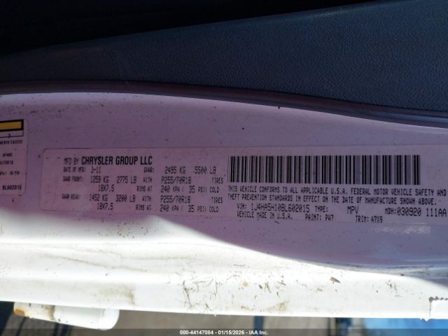 2011 JEEP WRANGLER UNLIMITED 1J4HA5H10BL602015 Photo 8