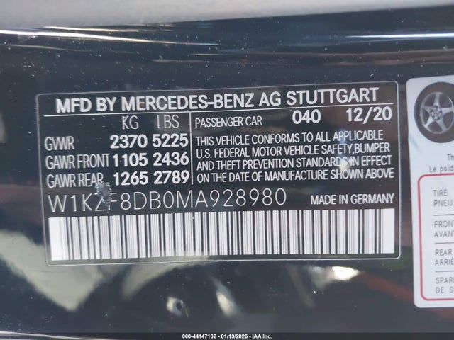 W1KZF8DB0MA928980 Mercedes-Benz E 350