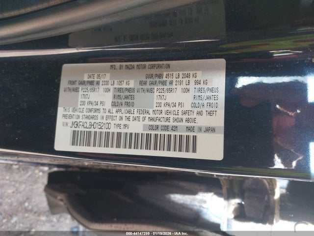 Mazda Cx-5 Touring 2017 JM3KFACL8H0152100 Image 9
