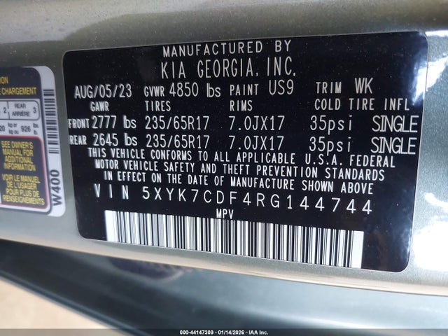 5XYK7CDF4RG144744 KIA Sportage X-pro Prestige