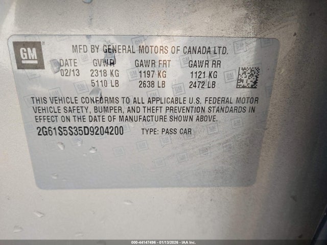 2013 CADILLAC XTS 2G61S5S35D9204200 Photo 8