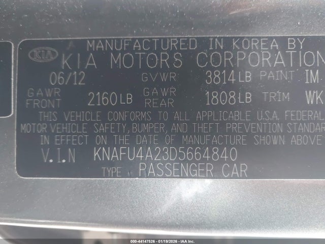 2013 KIA FORTE KNAFU4A23D5664840 Photo 8