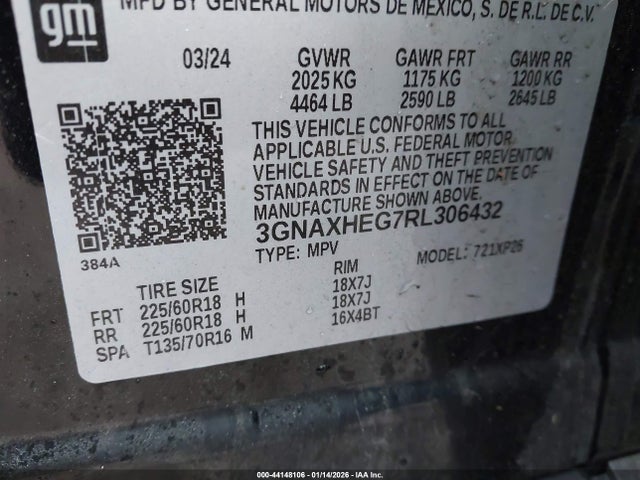 2024 CHEVROLET EQUINOX 3GNAXHEG7RL306432 Photo 8