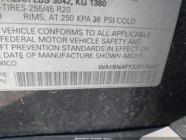 2018 AUDI Q5 WA1BNAFY3J2135647 Photo 8