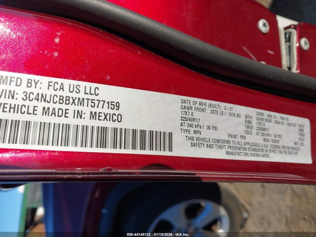 Jeep Compass Latitude Fwd 2021 3C4NJCBBXMT577159 Image 9