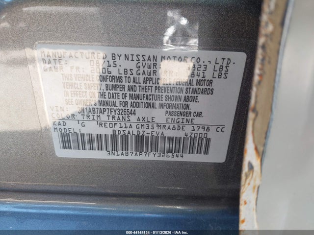 2015 NISSAN SENTRA 3N1AB7AP7FY326544 Photo 8