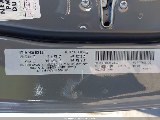 Dodge Charger Sxt Rwd 2019 2C3CDXBG9KH736569 Image 9