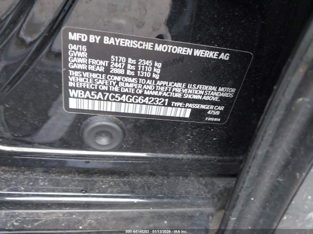 WBA5A7C54GG642321 BMW 528i Xdrive