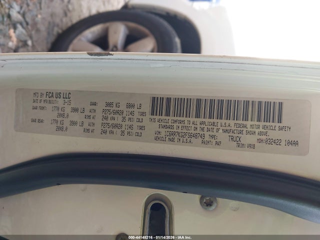 Продаж на аукціоні авто 2015 Ram 1500 Express, vin: 1C6RR7KG2FS648749, номер лоту: 44148216