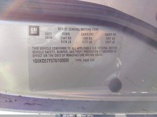 2007 CADILLAC DTS 1G6KD57Y57U100090 Photo 8