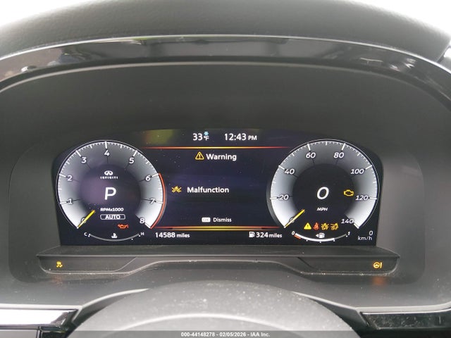2025 Infiniti Qx60 Luxe Awd მანქანა იყიდება აუქციონზე, vin: 5N1AL1FS2SC338183, აუქციონის ნომერი: 44148278