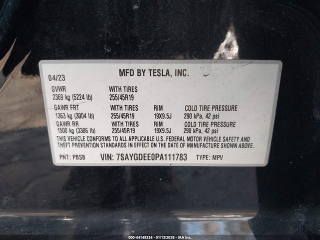 2023 TESLA MODEL Y 7SAYGDEE0PA111783 Photo 8
