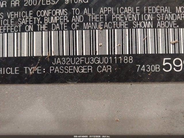 2016 MITSUBISHI LANCER JA32U2FU3GU011188 Photo 8