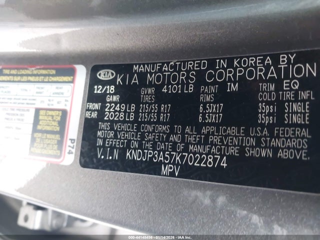 Продаж на аукціоні авто 2019 Kia Soul +, vin: KNDJP3A57K7022874, номер лоту: 44148456