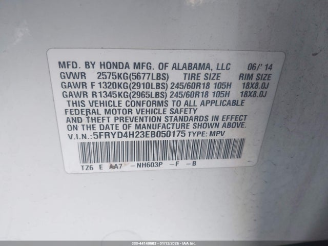 2014 ACURA MDX 5FRYD4H23EB050175 Photo 8