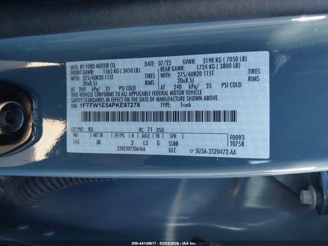 2023 FORD F-150 1FTFW1E54PKE97278 Photo 8