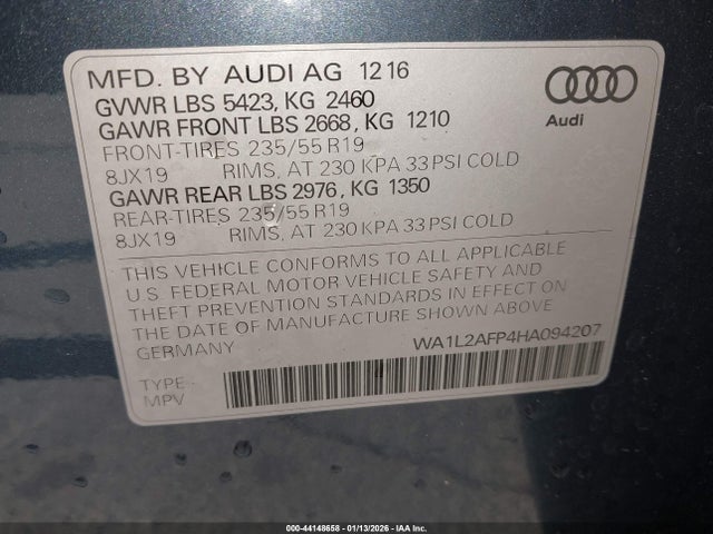 2017 AUDI Q5 WA1L2AFP4HA094207 Photo 8