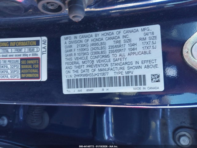 2018 HONDA CR-V 2HKRW6H33JH210877 Photo 8