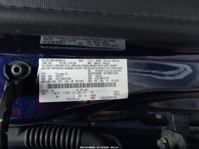 Ford Focus Titanium 2016 1FADP3J20GL229386 Image 9