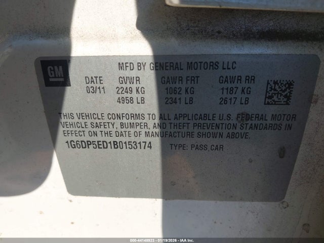 2011 CADILLAC CTS 1G6DP5ED1B0153174 Photo 8