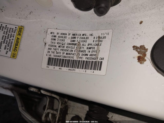 2011 ACURA TL 19UUA8F25BA006042 Photo 8