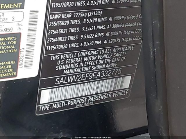 2014 LAND ROVER RANGE ROVER SPORT SALWV2EF9EA332775 Photo 8