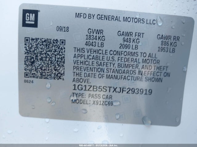 1G1ZB5STXJF293919 Chevrolet Malibu 1ls
