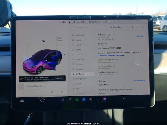 Продажа на аукционе авто 2021 Tesla Model Y Long Range Dual Motor All-wheel Drive, vin: 5YJYGDEE8MF180829, номер лота: 44148989