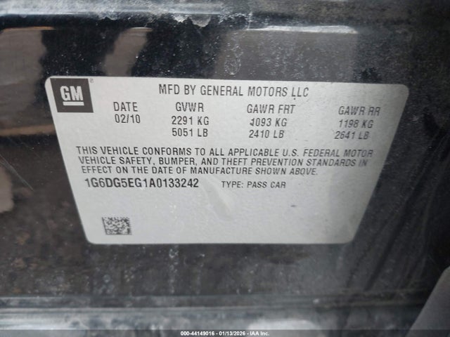 2010 CADILLAC CTS 1G6DG5EG1A0133242 Photo 8