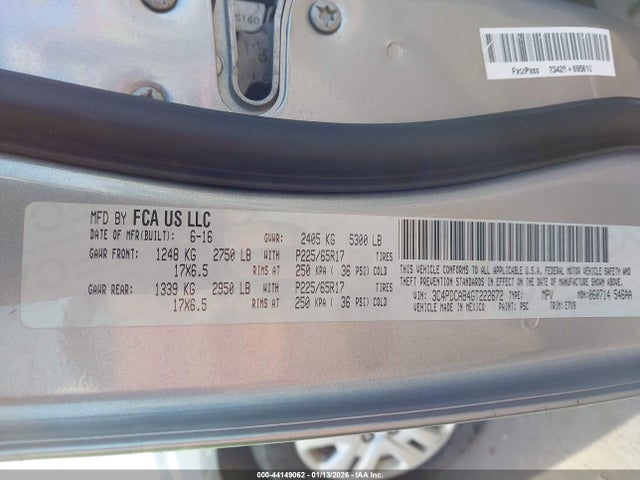 Dodge JOURNEY SE 2016 3C4PDCAB4GT222672 Image 9
