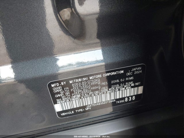 2025 MITSUBISHI OUTLANDER PHEV JA4T5VA93SZ010944 Photo 8