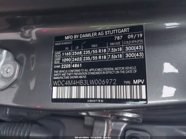 2020 MERCEDES-BENZ GLB 250 WDC4M4HB3LW006972 Photo 8