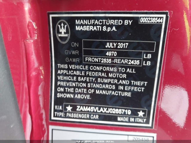 2018 MASERATI GRANTURISMO ZAM45VLAXJ0265719 Photo 8