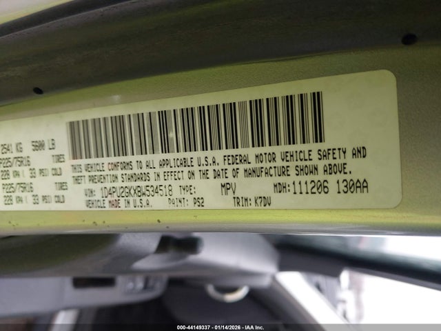 2011 DODGE NITRO 1D4PU2GKXBW534518 Photo 8