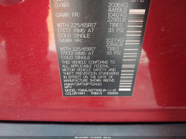 Nissan Rogue S/sl/sv 2016 KNMAT2MT1GP712420 Image 9
